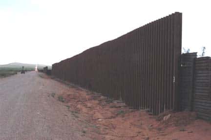 reinforced border wall